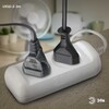 Миниатюра фото удлинитель электрический эра ux(6)-2-3m без заземления 2 розетки 3м пвс 2x0,75мм2 6а белый б0038565 | 220svet.ru