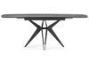 Миниатюра фото керамический стол раскладной woodville риполь 160(205)х89 larka grey / черный 625971 | 220svet.ru