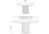 Миниатюра фото стол стеклянный woodville фостер 120(160)х120х76 черный 612200 | 220svet.ru