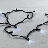 Миниатюра фото гирлянда нить 10м белая с мерцанием белого диода 24в, 100 led, провод черный каучук 2,3мм, ip65 ltc eco100blw-1-1w | 220svet.ru