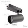 Миниатюра фото трековый светодиодный светильник эра sтr-30-36-30k-b40 б0049780 | 220svet.ru