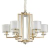 Миниатюра фото подвесная люстра newport 4406+1/c gold м0060952 | 220svet.ru