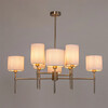 Миниатюра фото потолочная люстра на штанге arte lamp debora a4108lm-8ss | 220svet.ru