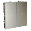 Миниатюра фото выключатель встраиваемый для жалюзи 10а voltum s70 vls020704 (шелк) | 220svet.ru