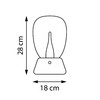 Миниатюра фото настольная лампа диммируемая 10w 3000k lightstar uovo iii 807914 | 220svet.ru